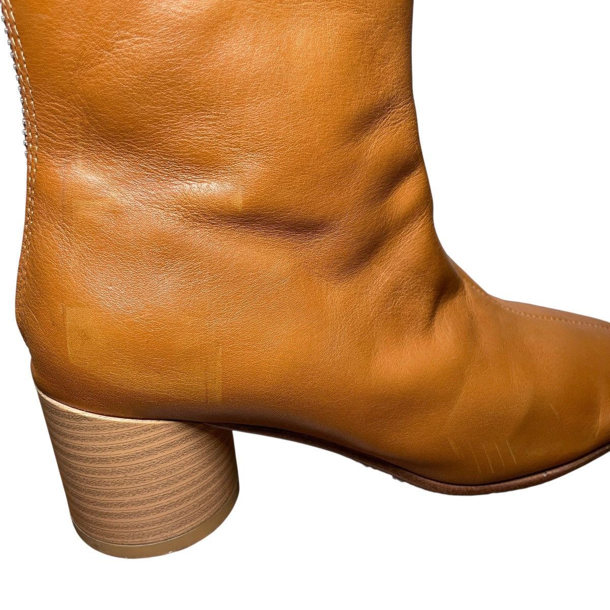 MM6 MM6 Maison Margiela Pebbled-leather Anatomic Ankle Boots Size US 8 / IT 38 - 10 Thumbnail