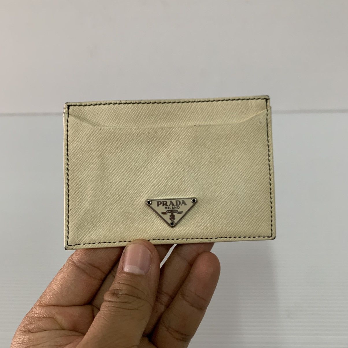 Prada Prada Leather Card Holder Size ONE SIZE - 2 Thumbnail