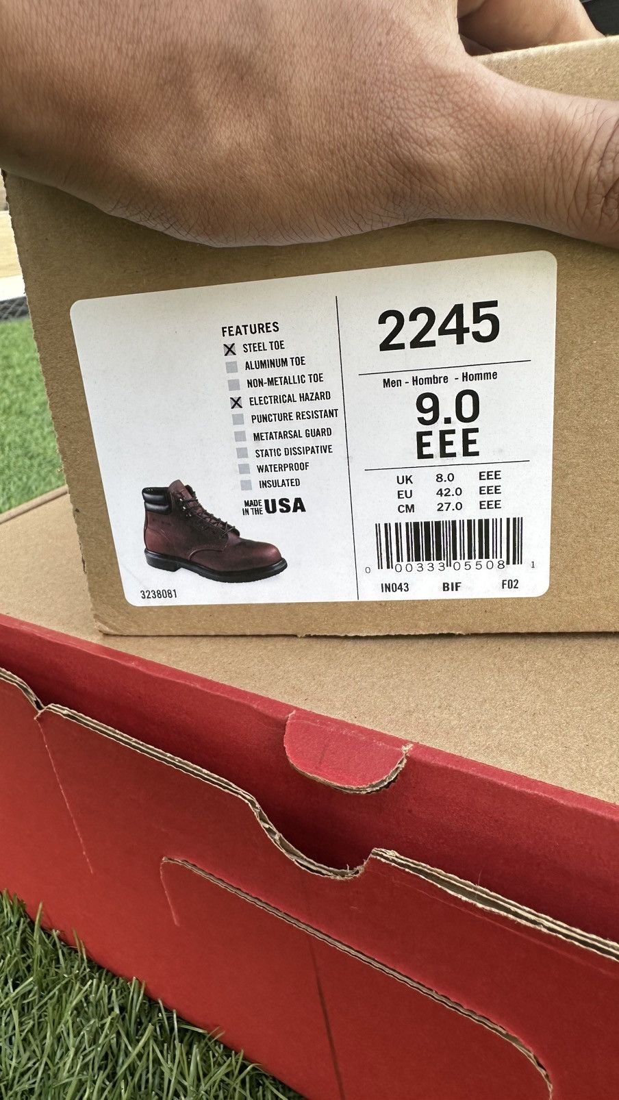 Red Wing Vintage Red Wing 2245 Leather Steel Toe Laced Workwear Boot Size US 9 / EU 42 - 9 Thumbnail