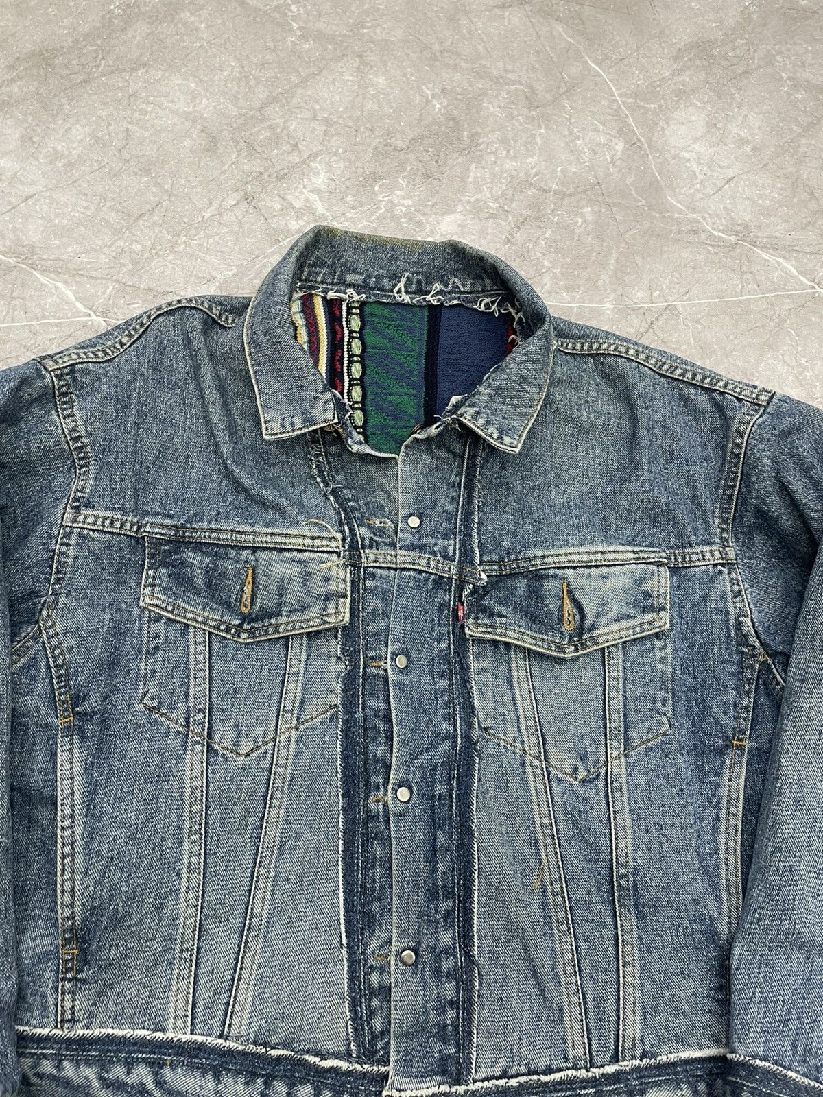 Coogi × Japanese Brand × Vintage REWORKED JAPITAL STYLE REVERSIBLE LEVIS COOGI JACKET Size US M / EU 48-50 / 2 - 5 Thumbnail