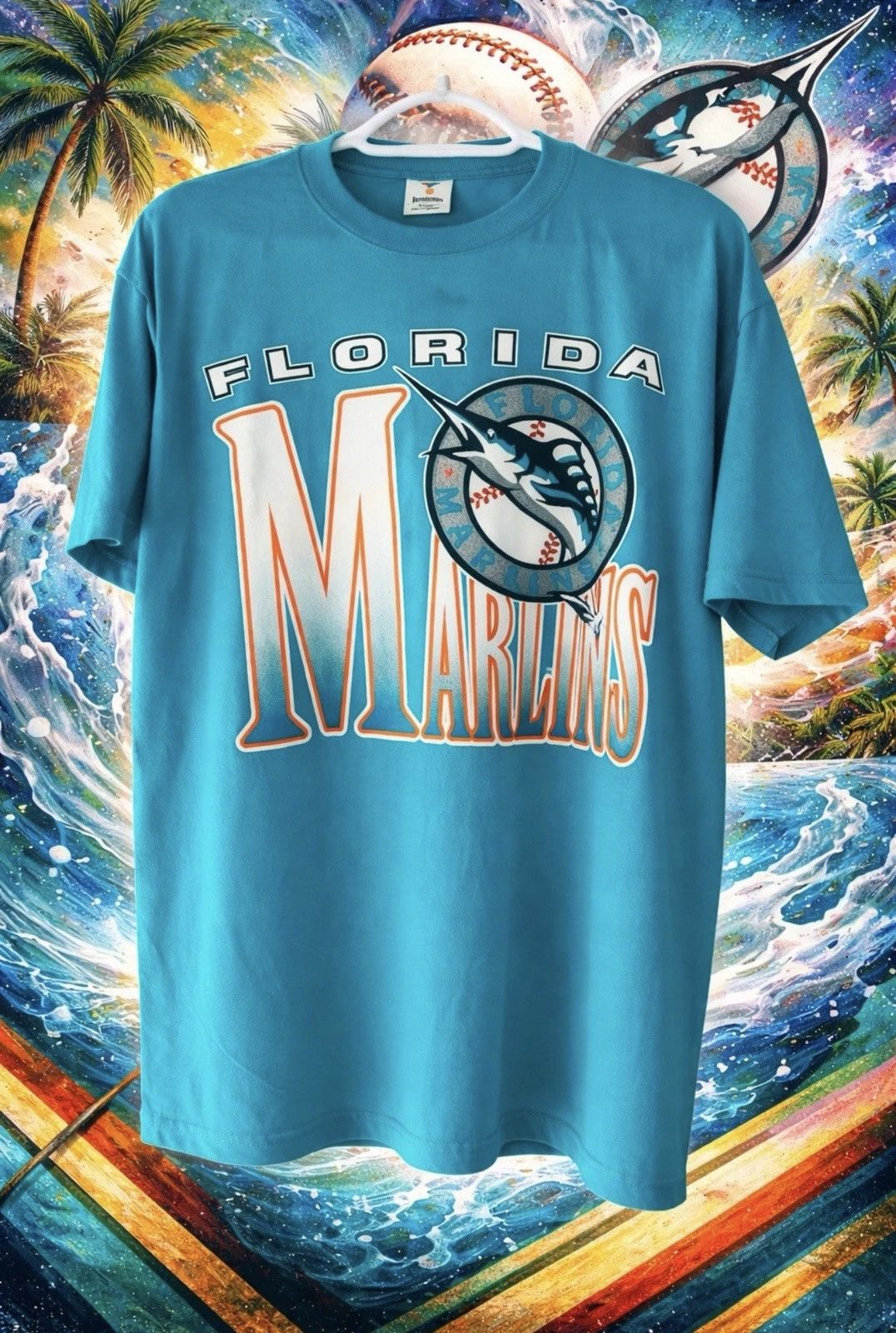 Other VTG 1991 Florida Marlins Single Stitch USA ‘Teal’ Tee XL Size US XL / EU 56 / 4 - 1 Thumbnail