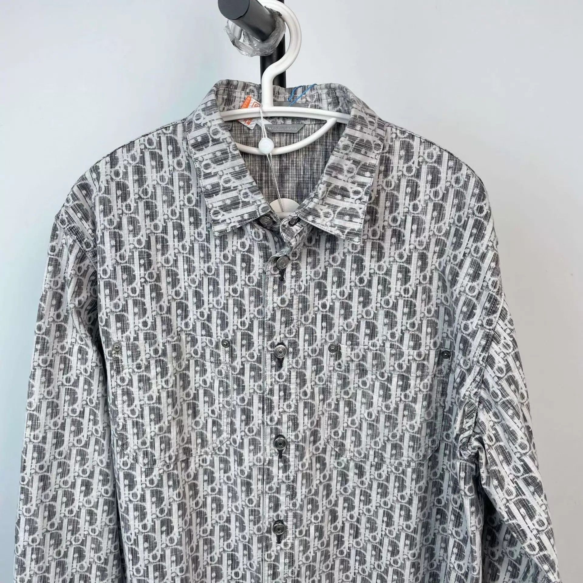 Dior Dior Denim Allover Logo LS Shirt Black/White 40 Size US M / EU 48-50 / 2 - 9 Thumbnail