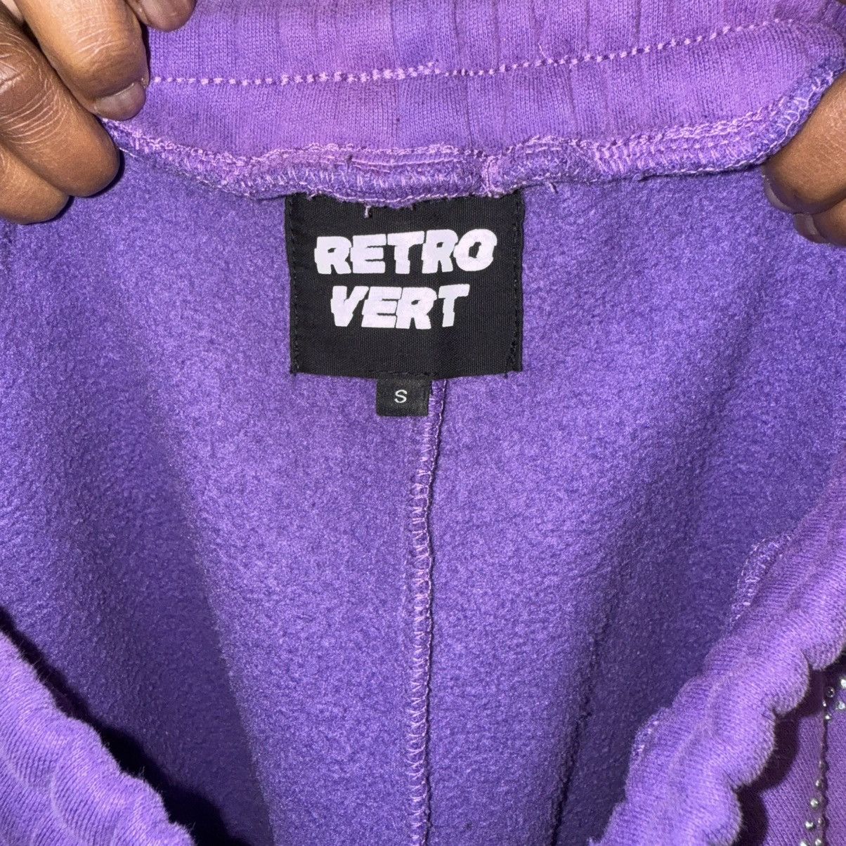 RETROVERT Purple Retrovert Smiley Sweatpants Size US 34 / EU 50 - 3 Thumbnail