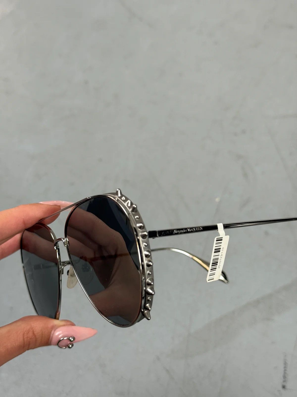 Alexander McQueen Alexander McQueen Pilot Sunglasses Size ONE SIZE - 3 Thumbnail