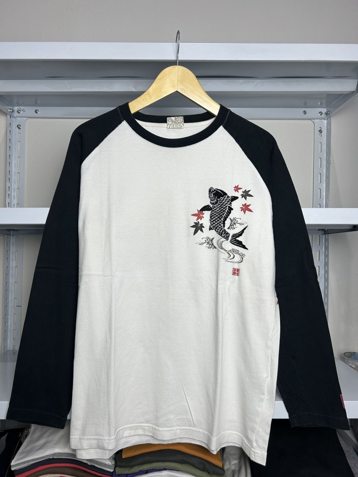 Japanese Brand Vintage Ganerate Sukajan Koi Fish Japanese Size US L / EU 52-54 / 3 - 2 Thumbnail