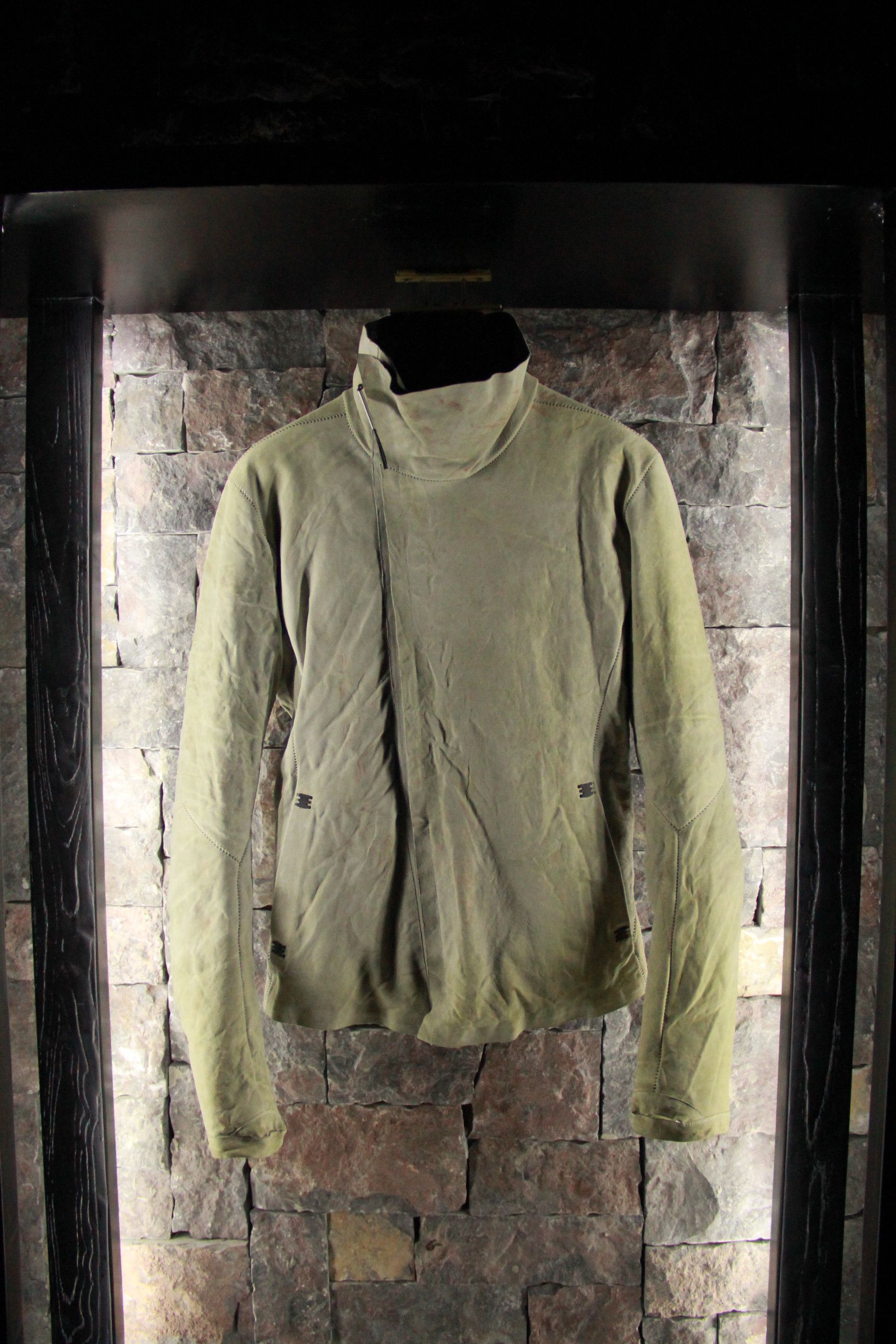 Isaac Sellam Experience Off-White Nubuck Bauhaus Down Jacket Size US M / EU 48-50 / 2 - 2 Thumbnail