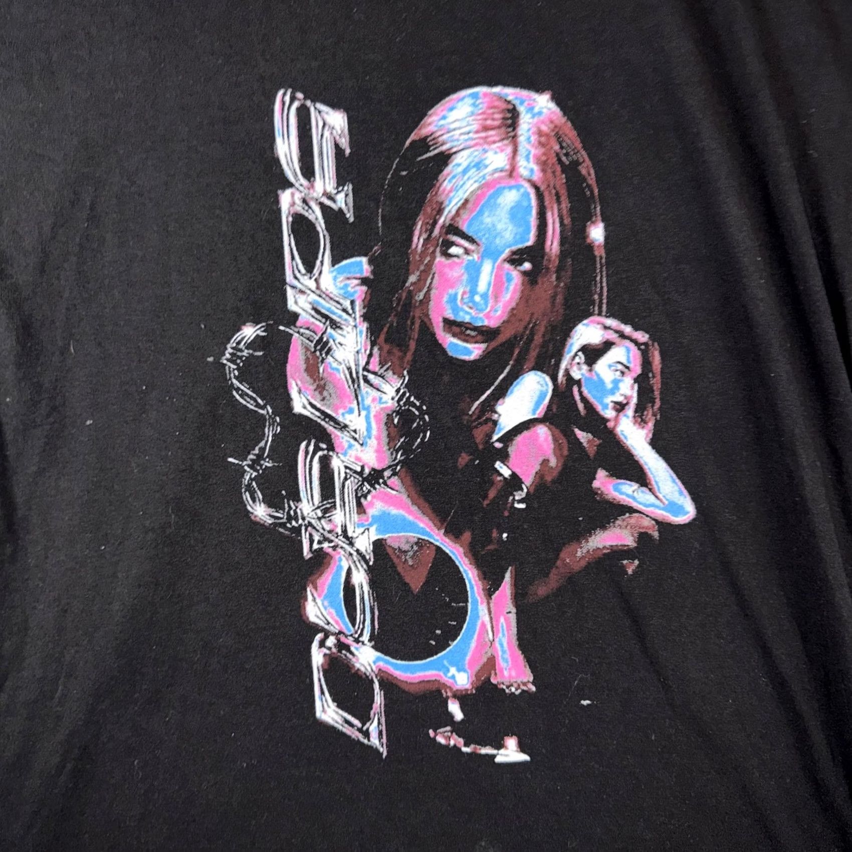 Vintage Alstyle Mens XL Black Dua Lipa Tour Cities Graphic Concert Shirt Size US XL / EU 56 / 4 - 5 Thumbnail