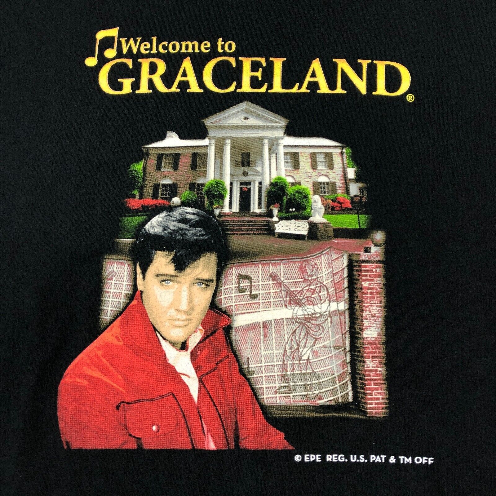 Vintage Elvis Welcome To Graceland Museum House Tour Tee Size XL B3 Size US XL / EU 56 / 4 - 2 Thumbnail