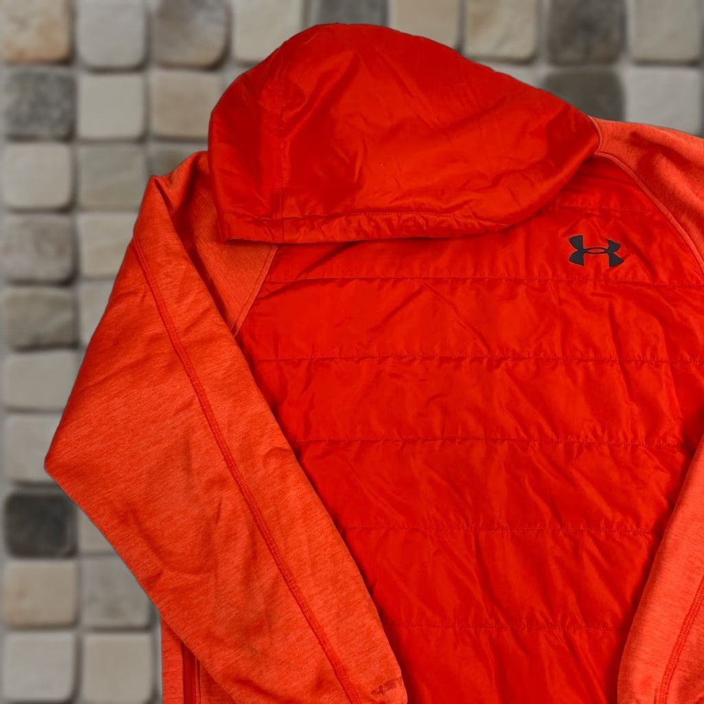 Under Armour Under Armour Hoodie Mens Small Orange ColdGear Storm Puffer Swacket Pullover Gym Size US S / EU 44-46 / 1 - 1 Thumbnail