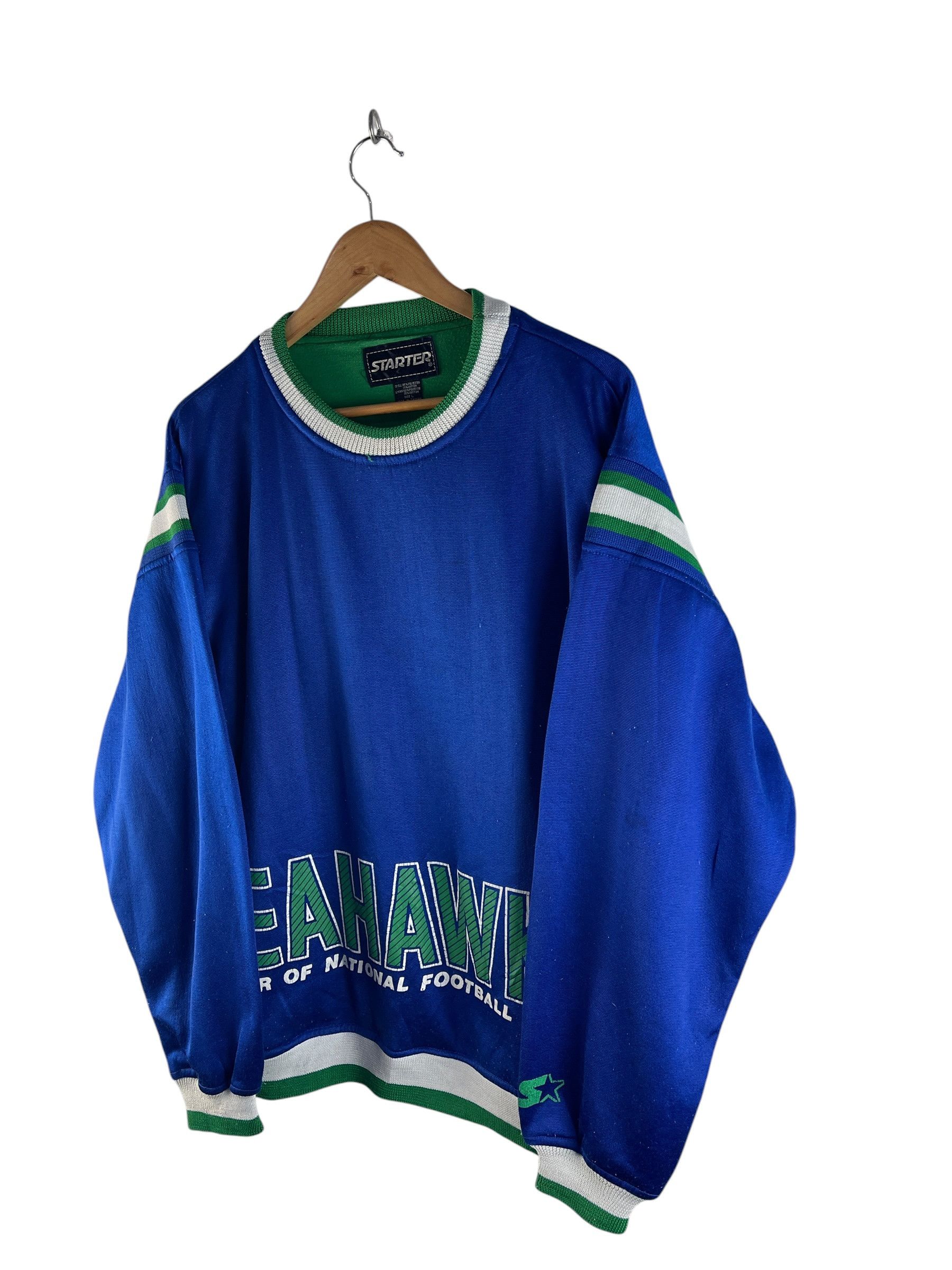 Starter Vintage Starter Seattle Seahawks Crewneck Sweatshirt NFL Size US L / EU 52-54 / 3 - 4 Thumbnail