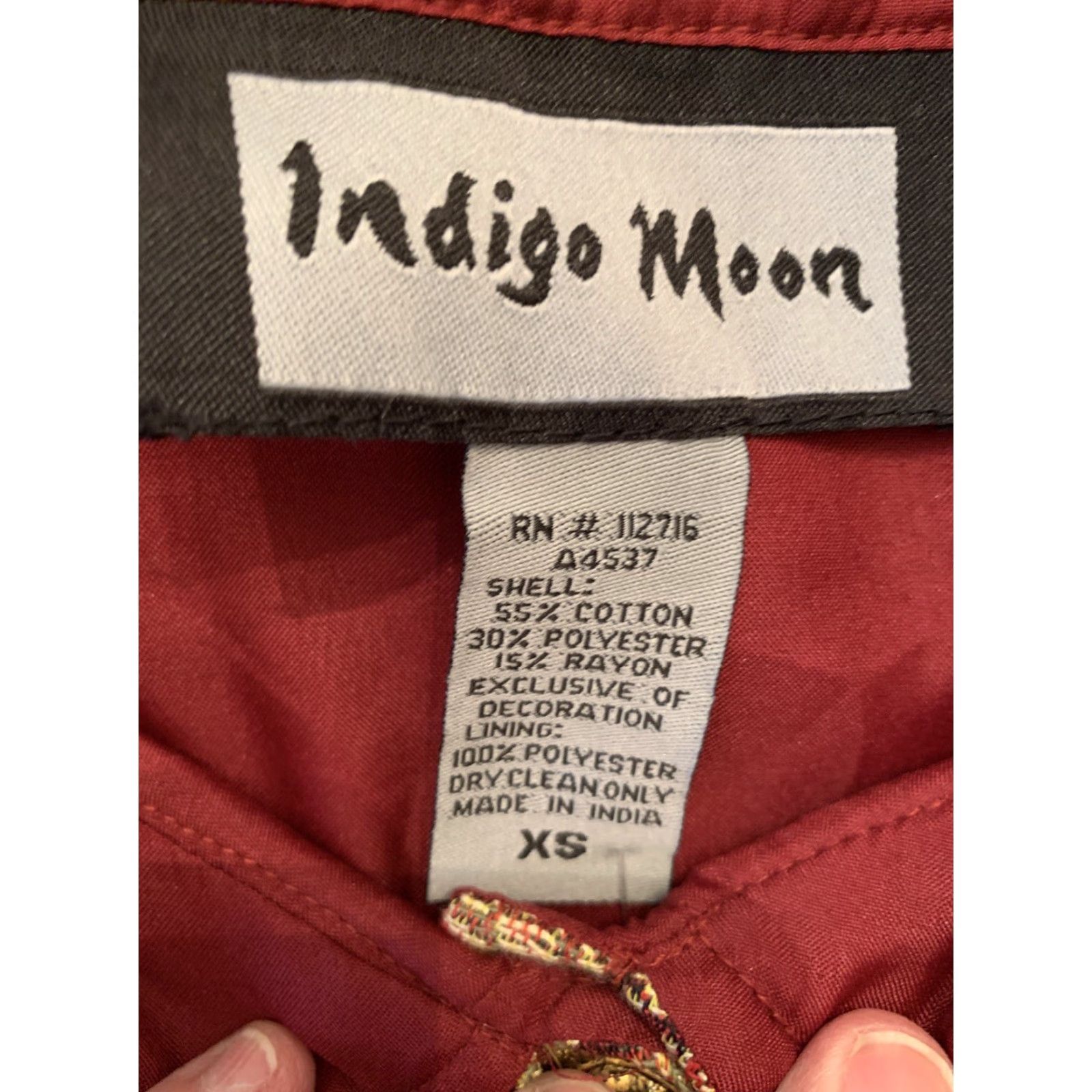 Vintage VINTAGE Indigo Moon Jacket Beaded Poinsettia Lined Women's Jacket XS Indigo Moon New Gorgeous Beaded Poinsettia Jacket Lined Women's Jacket Size M / US 6-8 / IT 42-44 - 8 Thumbnail