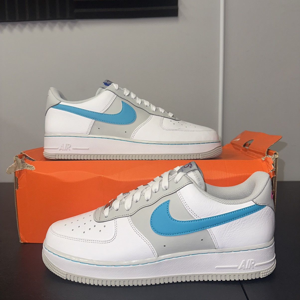 image of Size 11.5 - Nike Air Force 1 X Nba 75Th Anniversary Sneakers in White, Men's