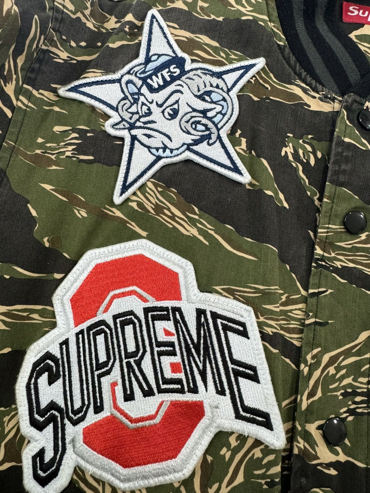 Supreme Supreme 07 NCAA NCCA Varsity Jacket Camo RARE Franchise Size US L / EU 52-54 / 3 - 3 Thumbnail