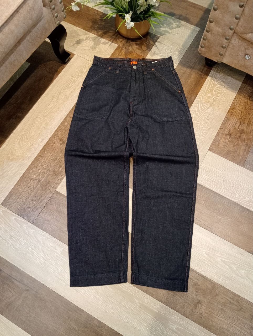 Hiroshi Kato KATO TOOL PROJECT JAPAN INDIGO DENIM PANTS Size US 29 - 1 Thumbnail