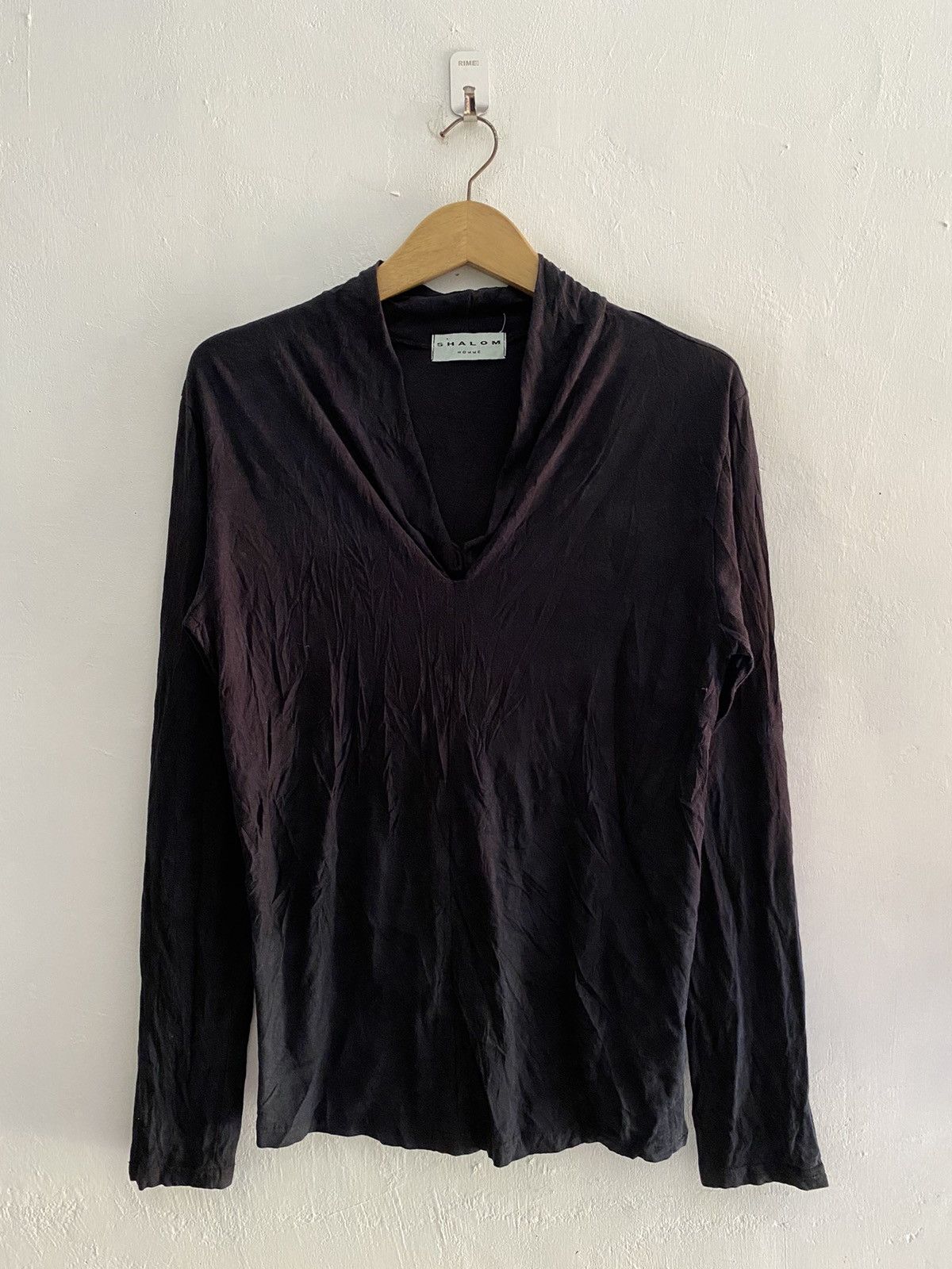 If Six Was Nine × Japanese Brand × Le Grande Bleu (L.G.B.) Vintage shalom homme double colar v neck longsleeve tee Size US L / EU 52-54 / 3 - 1 Thumbnail