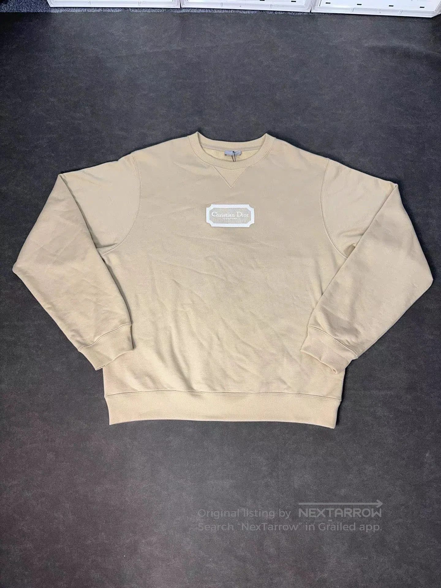 Dior Beige Long Sleeve Sweatshirt. Size US XXL / EU 58 / 5 - 1 Thumbnail