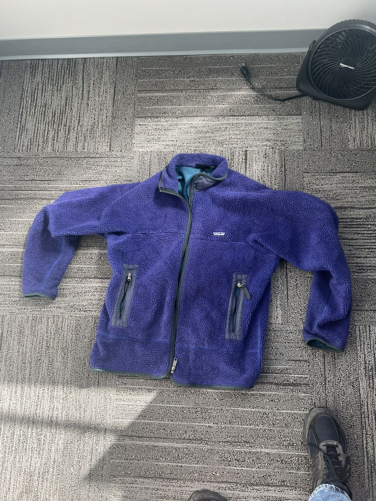 Image of 90’S Pef Eggplant Patagonia Fleece in Purple, Men's (Size XL)