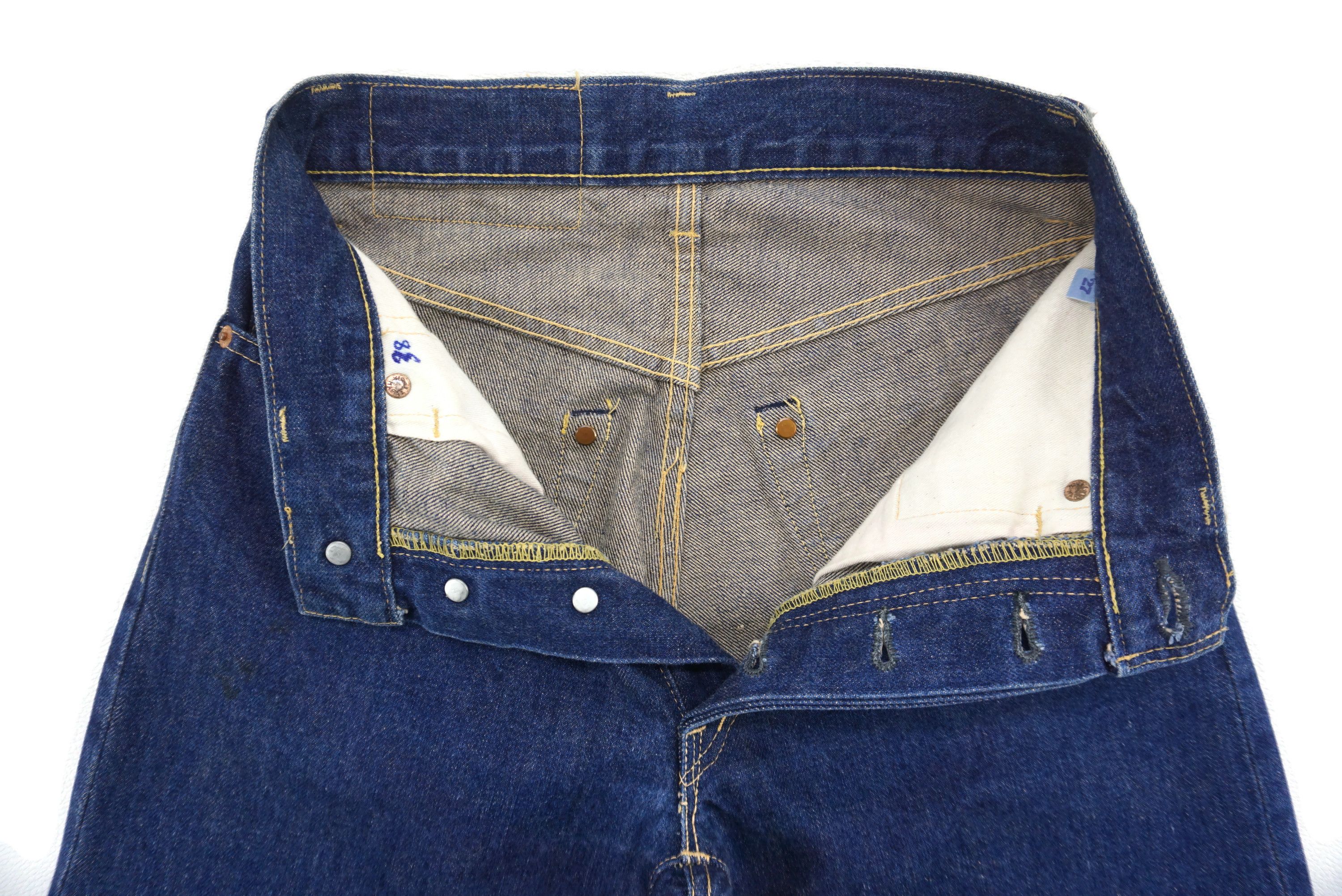 HOLLYWOOD RANCH MARKET HRM Hand Made Selvedge Jeans W26xL28 Blue Blue Ankle Denim Size 26" / US 2 / IT 38 - 10 Thumbnail