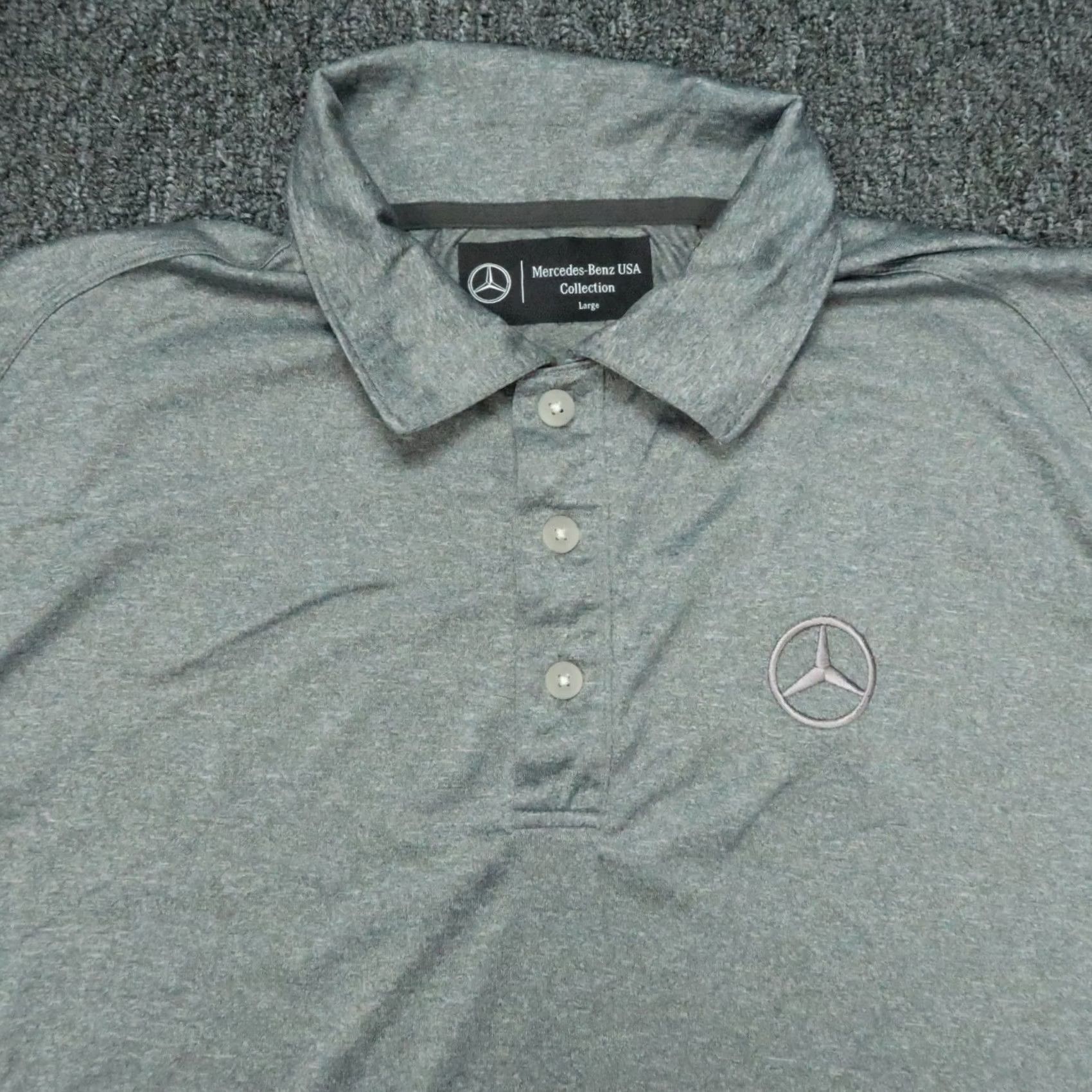 Mercedes-Benz Mercedes-Benz Polo Shirt Mens L Gray Short Sleeve Long USA Collection Size US L / EU 52-54 / 3 - 2 Thumbnail
