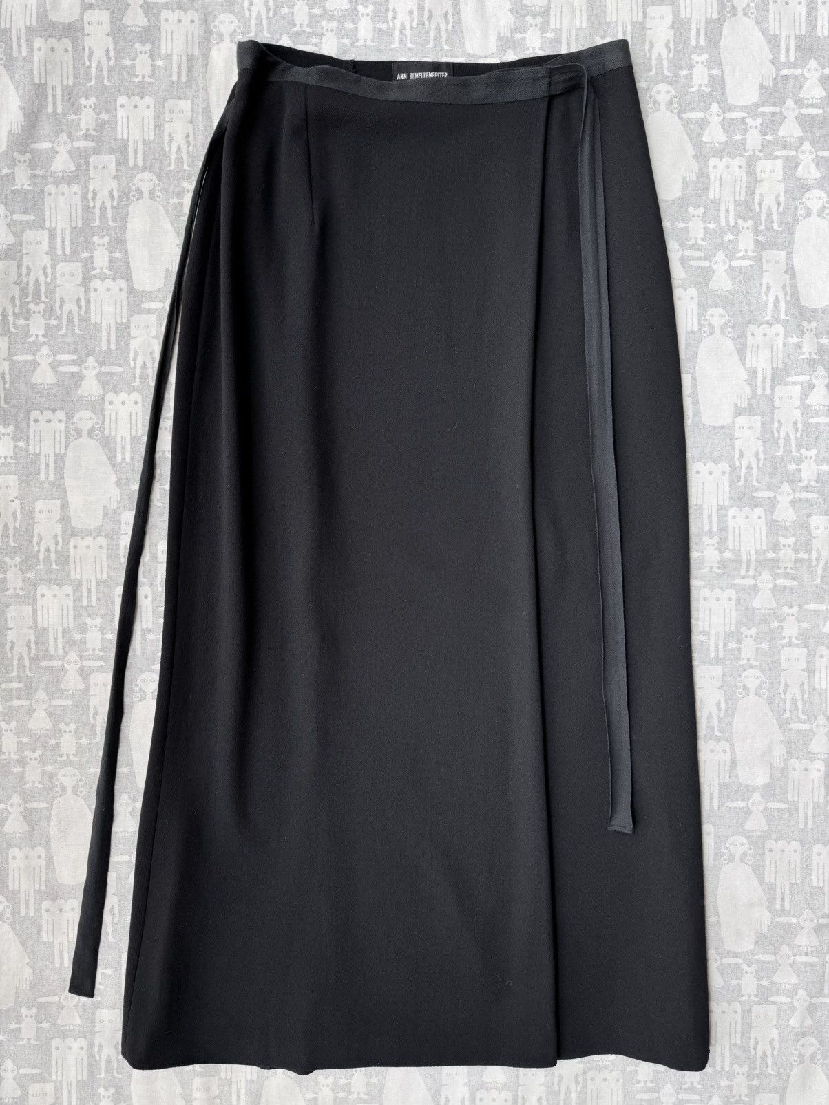 Ann Demeulemeester Ann Demeulemeester 1990's Wrap Straps Maxi Skirt Size 28" / US 6 / IT 42 - 1 Thumbnail
