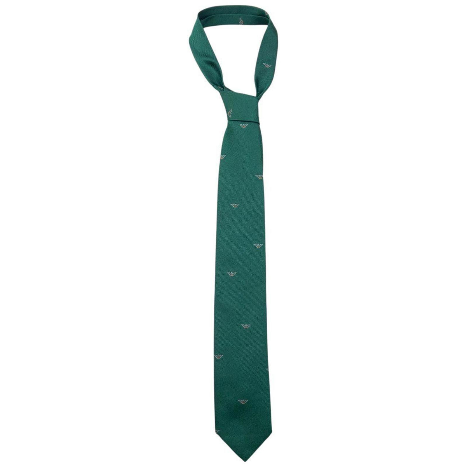Giorgio Armani Vintage Giorgio Armani Monogram Silk Tie Size ONE SIZE - 1 Thumbnail
