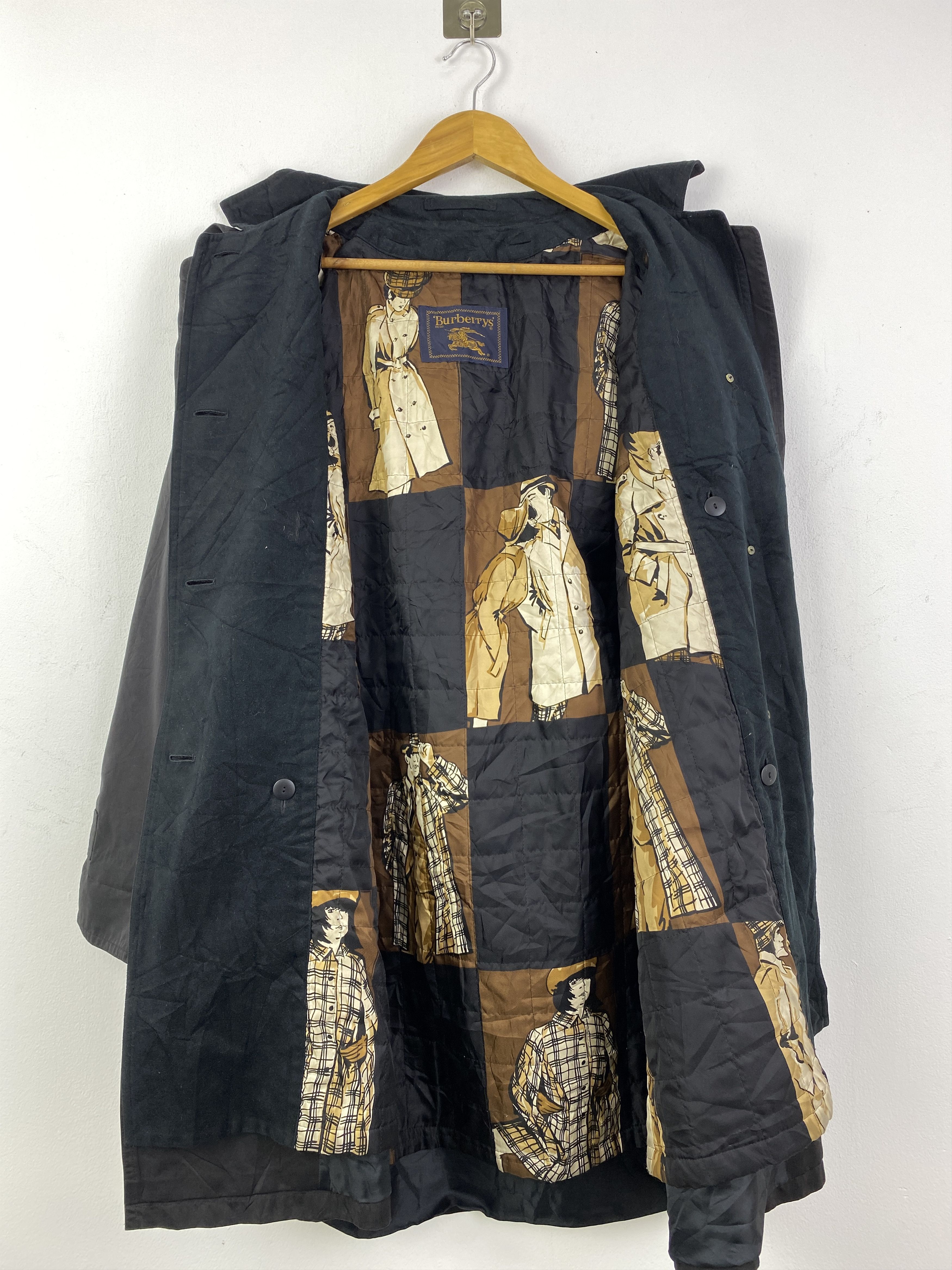 Burberry Vintage Burberry's Trench Coat Nova Check Patterns JA0222 Size US L / EU 52-54 / 3 - 1 Thumbnail