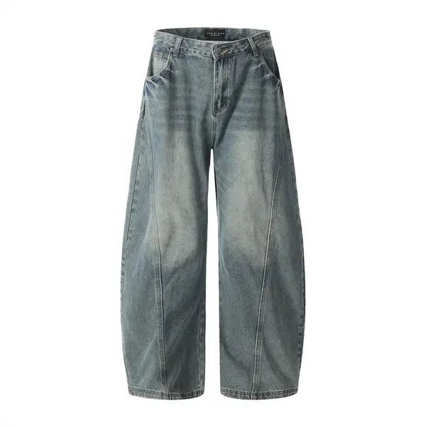 VIBE American retro washed workwear patchwork scimitar jeans Size US 32 / EU 48 - 1 Thumbnail