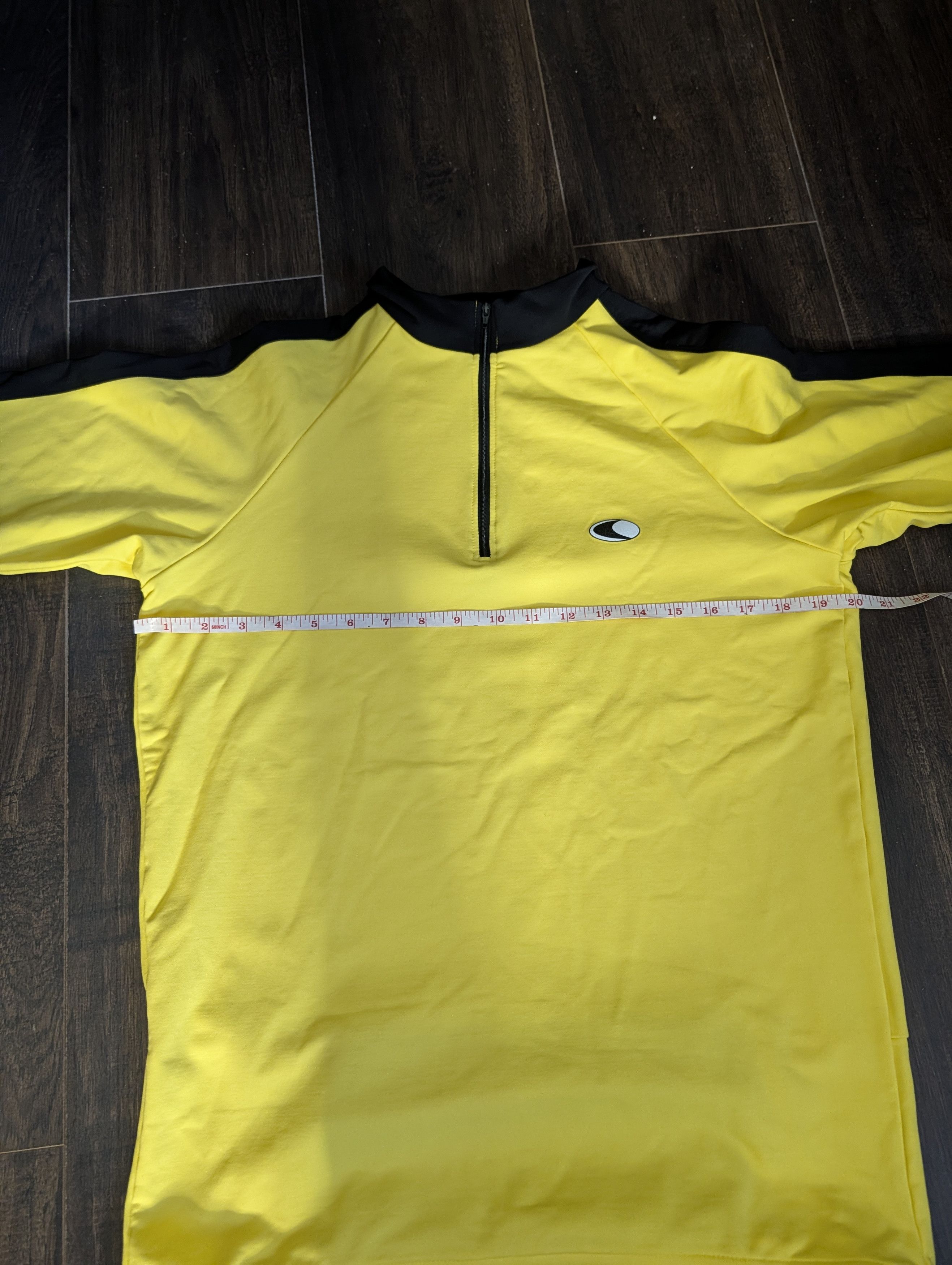 Canari VTG MiUSA Yellow L/S 1/4 Zip Yellow Logo Cycling Jersey Size US L / EU 52-54 / 3 - 15 Thumbnail