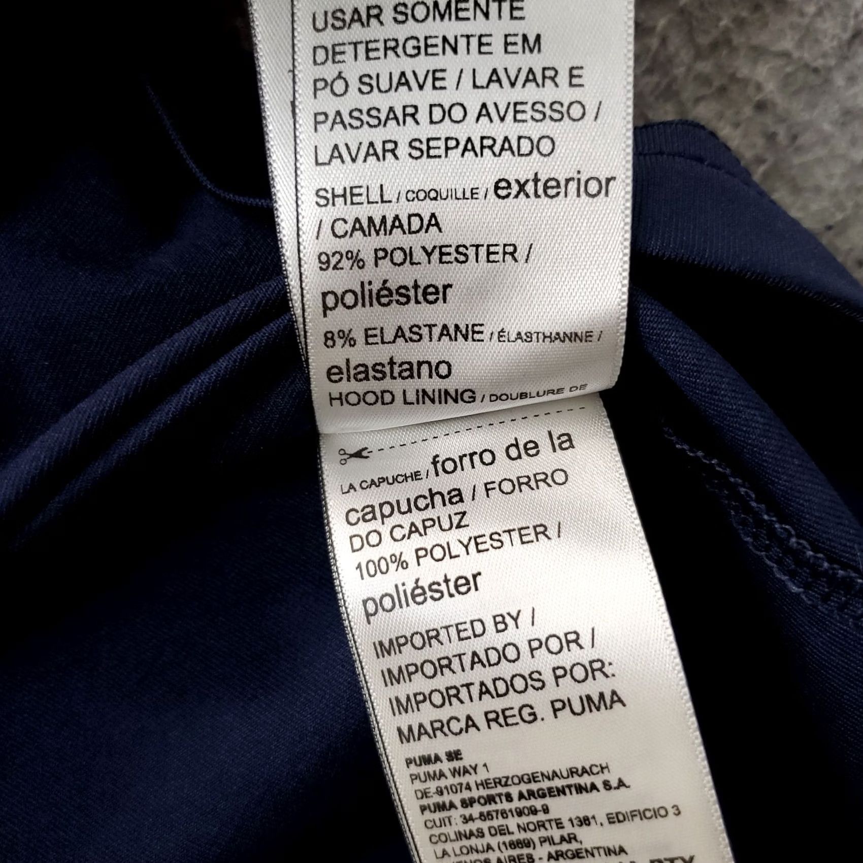 Puma PUMA Golf Hoodie Mens Large Navy Colorblock Performance Stretch Zip Pocket Size US L / EU 52-54 / 3 - 6 Thumbnail