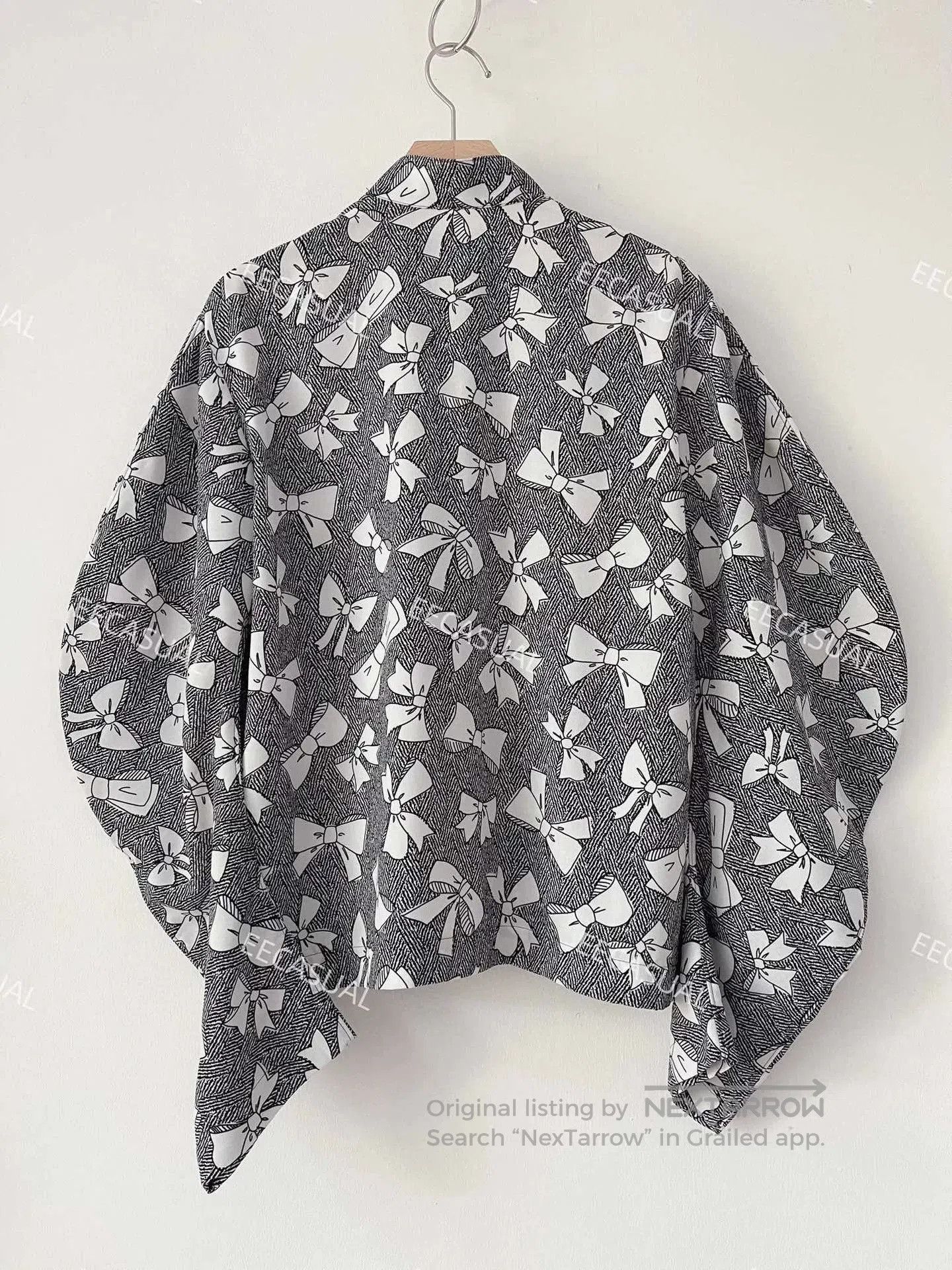 CDG by Comme des Garcons CDG Tricot Black White Bow Top. Size XL / US 12-14 / IT 48-50 - 2 Thumbnail