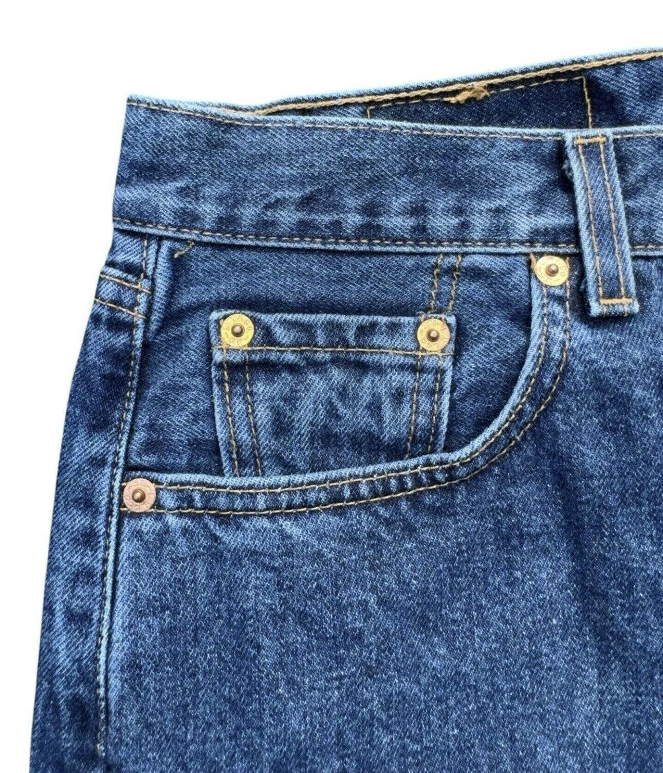 Levi's Vintage Levis 560 90s Blue Wash Loose Fit Jeans Womens 14 Size 36" / US 14 / IT 50 - 4 Thumbnail