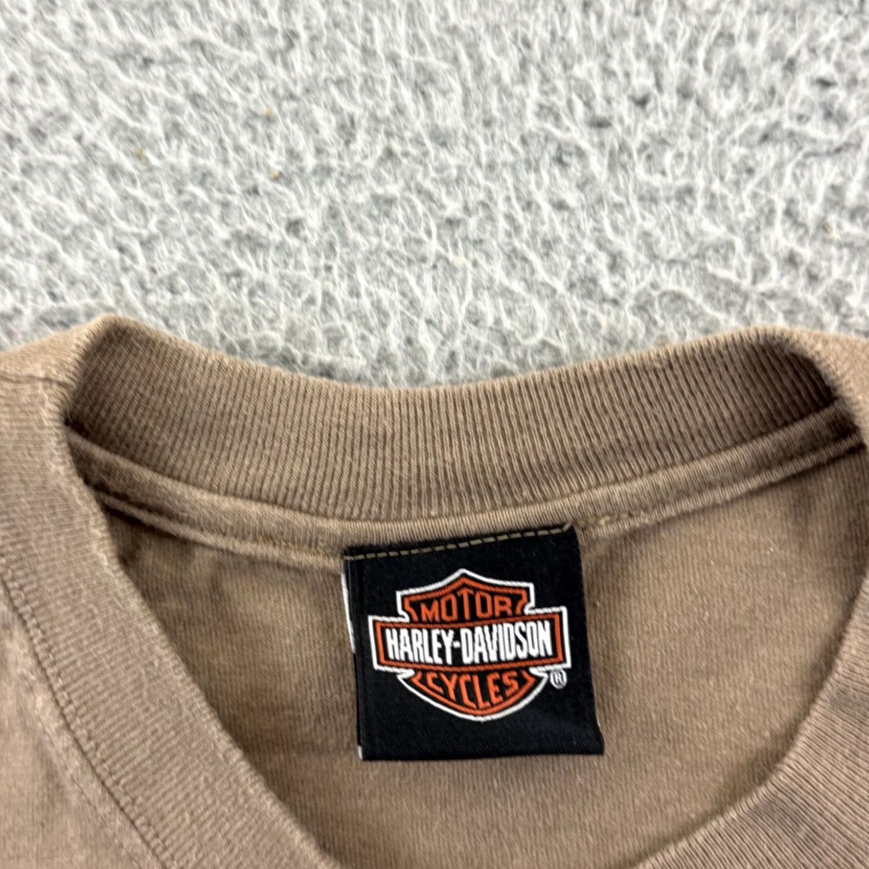 Harley Davidson VINTAGE Harley-Davidson Shirt Adult Small Brown Foghorn Leghorn Looney Tunes USA T-Shirt Mens Size US S / EU 44-46 / 1 - 6 Thumbnail