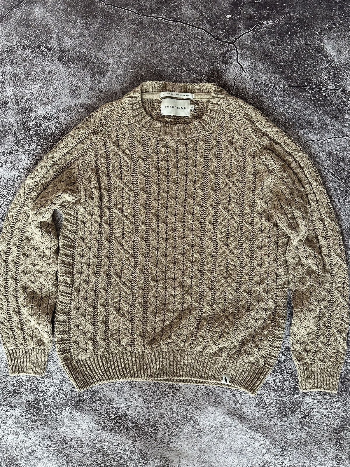 Peregrine Peregrine Fisherman Linen Cotton Cable Knit Sweater Size US S / EU 44-46 / 1 - 1 Thumbnail