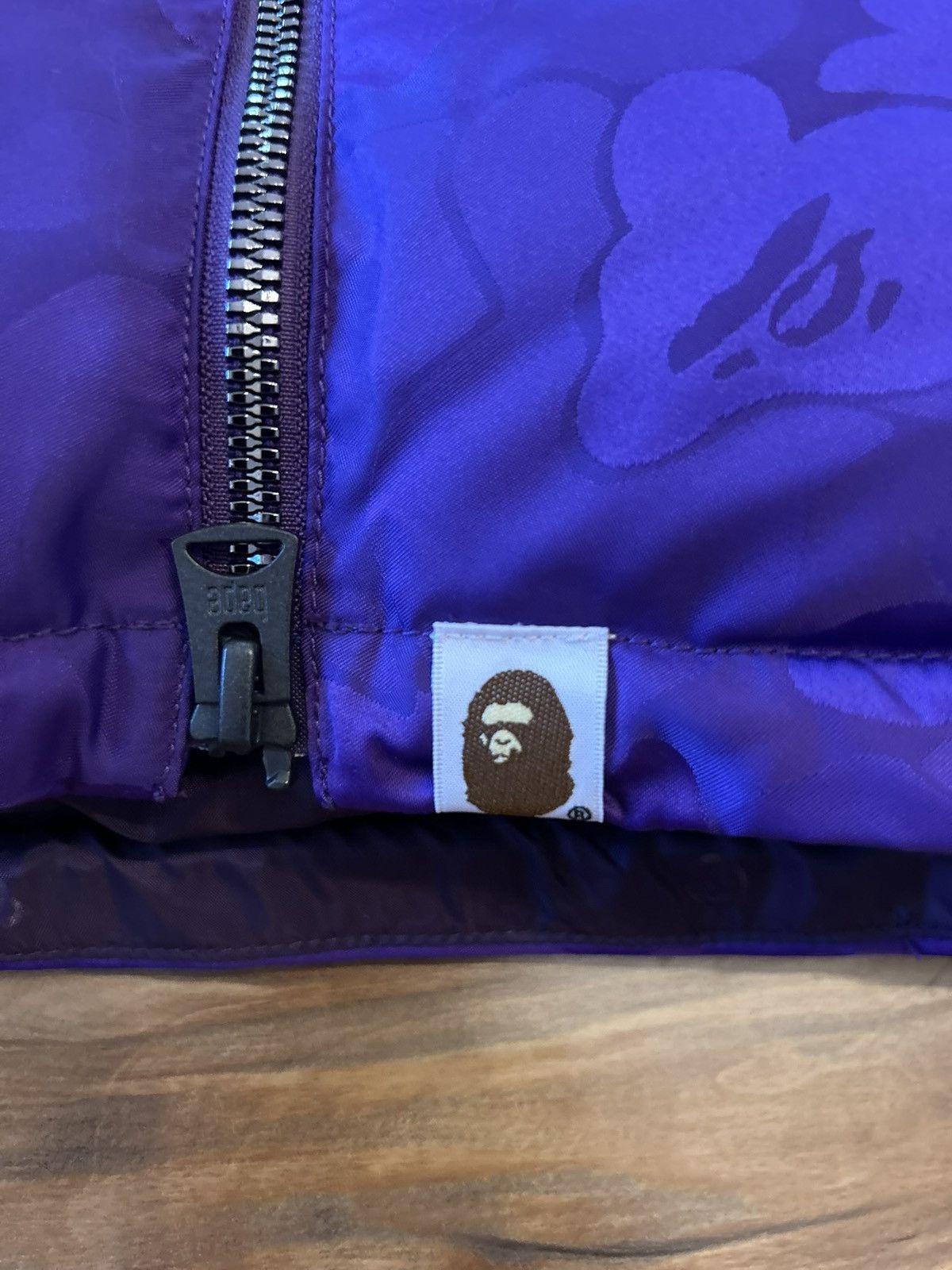 Bape STEAL Bape Purple Solid Camo Jacquard Down Jacket Size US S / EU 44-46 / 1 - 9 Thumbnail
