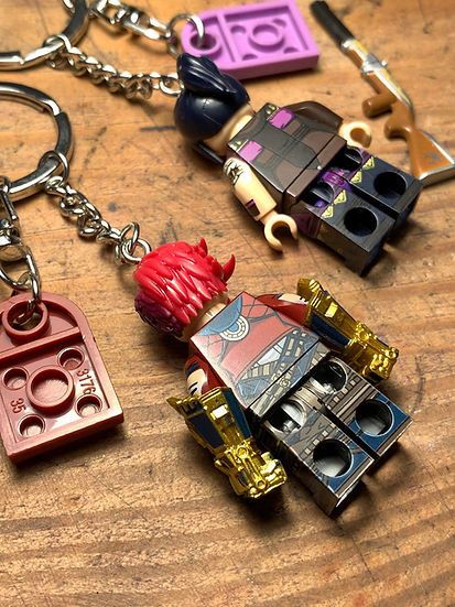 Cartoon Network × Handmade irritated studio arcane caitlyn vi anime keychain minifigure Size ONE SIZE - 6 Thumbnail