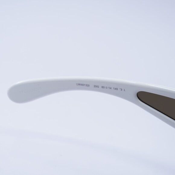 Loewe Loewe LW40132I 25G Sunglasses Shiny Ivory White Aviator Size ONE SIZE - 6 Thumbnail