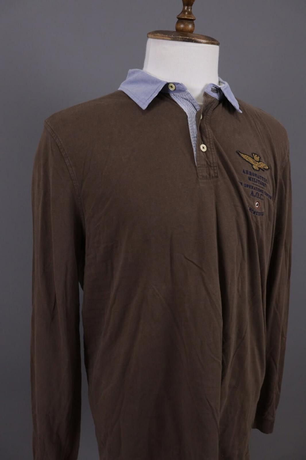 Aeronautica Militare Aeronautica Militare Brown Polo Shirt Size XXL / 2XL Size US XXL / EU 58 / 5 - 6 Thumbnail