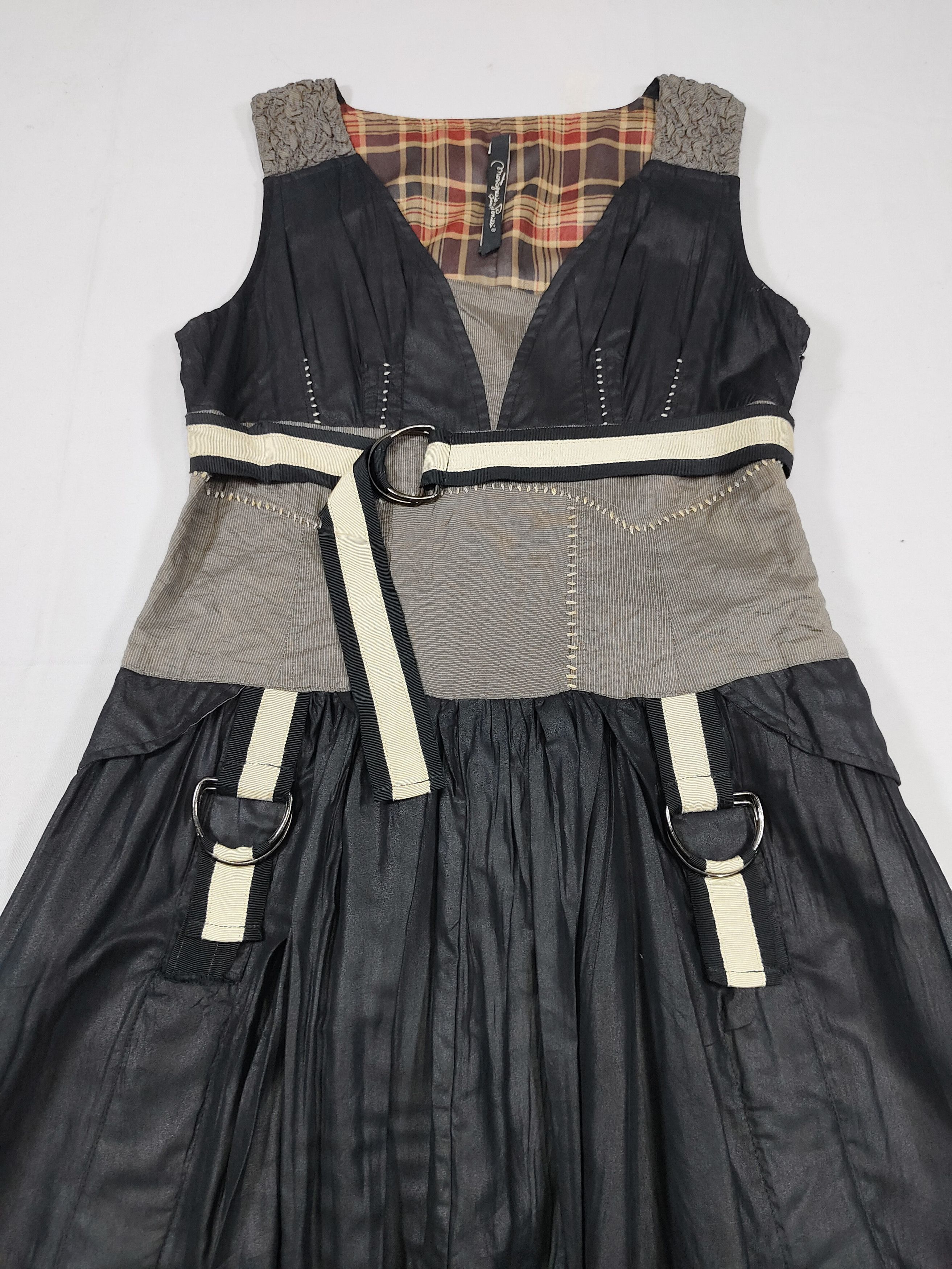 Le Grande Bleu (L.G.B.) 00s Mariagrazia panizzi❤️‍🔥Gothic Utility Harness Belt Dres Size M / US 6-8 / IT 42-44 - 6 Thumbnail