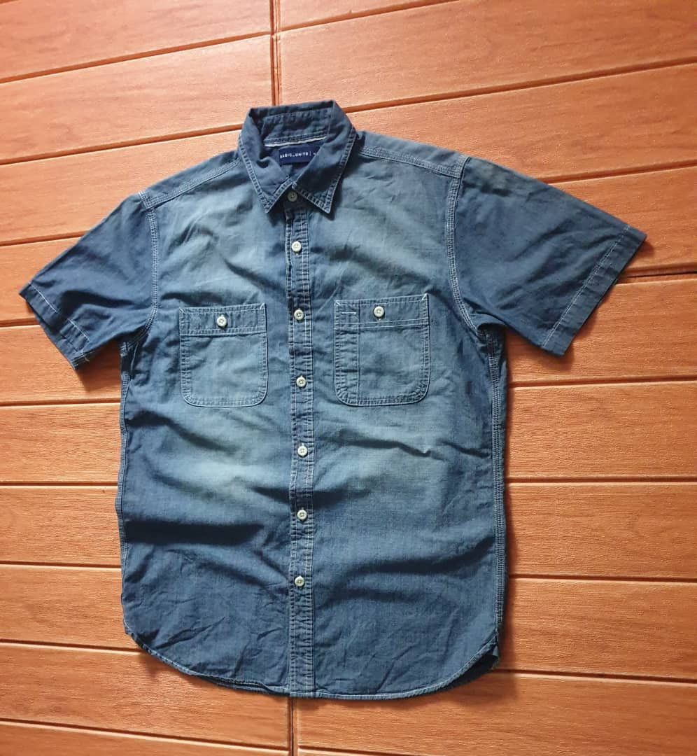 Japanese Brand 💥Button ups selvedge chambray shirt Size US M / EU 48-50 / 2 - 5 Thumbnail