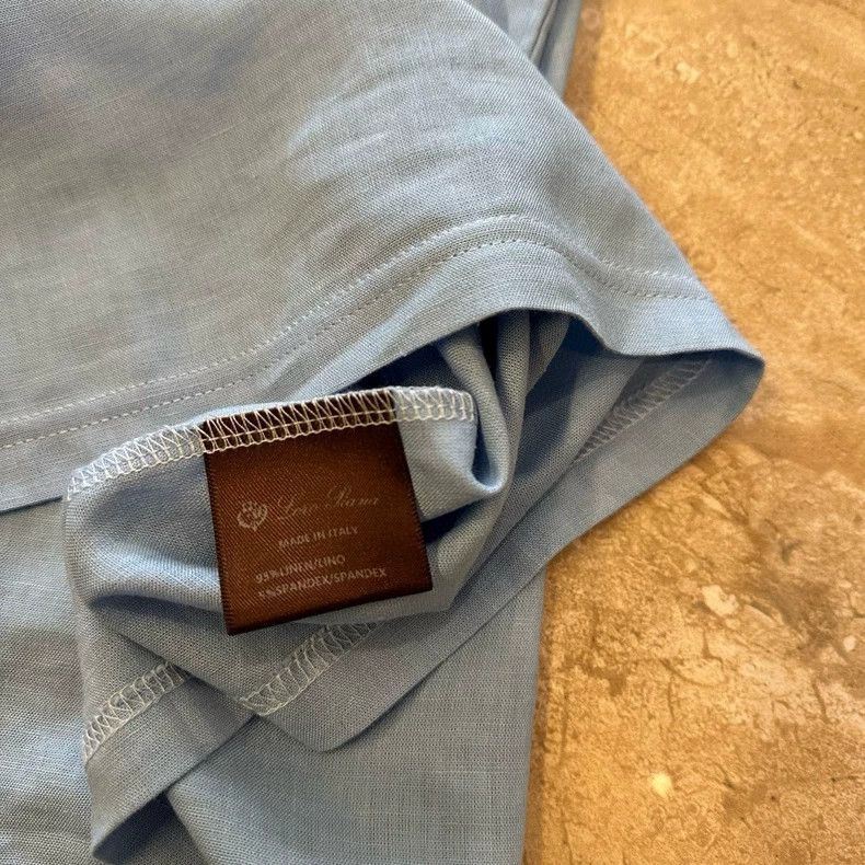 Loro Piana LORO PIANA Men's linen short sleeves Size US M / EU 48-50 / 2 - 4 Thumbnail