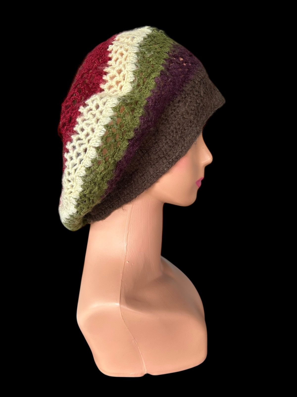 Kapital JAMES COVIELLO New York Crochet Knitted Big Beanie Hats Size ONE SIZE - 5 Thumbnail