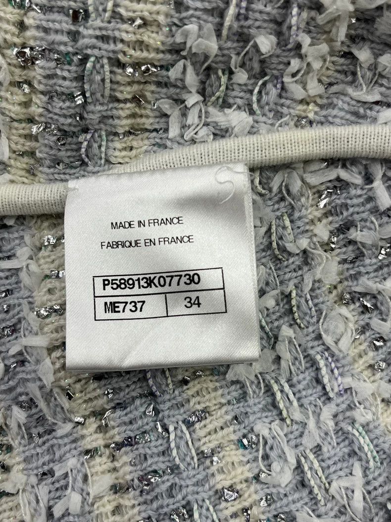 Chanel Chanel Waterfall series silver skirt Size 42" / US 20 - 5 Thumbnail