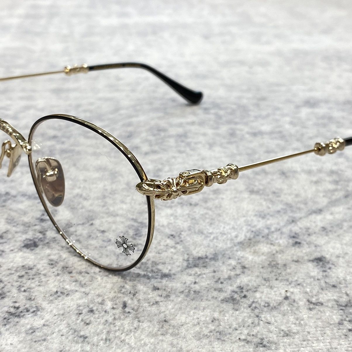 Chrome Hearts CHROME HEARTS BUBBA MATTE BLACK/GOLD PLATED-PLASTIC Size ONE SIZE - 2 Thumbnail