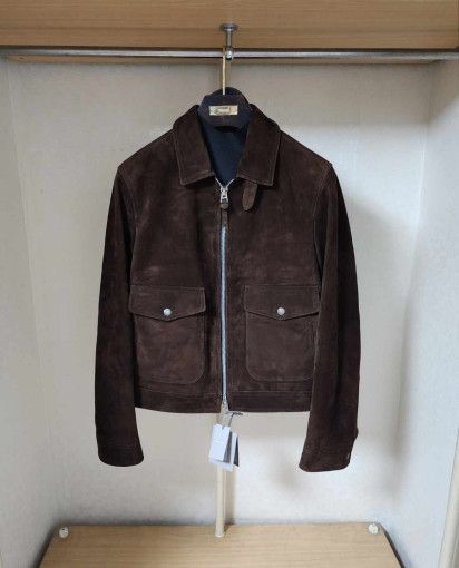 Tom Ford o1sm1stk0824 Zip-up Blue Jean Buttery Suede Jacket in Brown Size US L / EU 52-54 / 3 - 1 Thumbnail