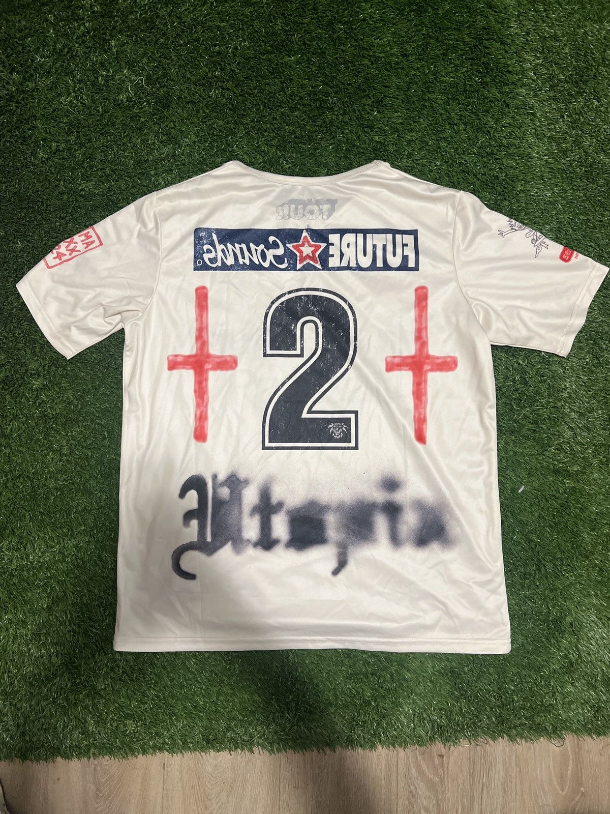 Travis Scott Travis Scott England Jersey Size US L / EU 52-54 / 3 - 3 Thumbnail
