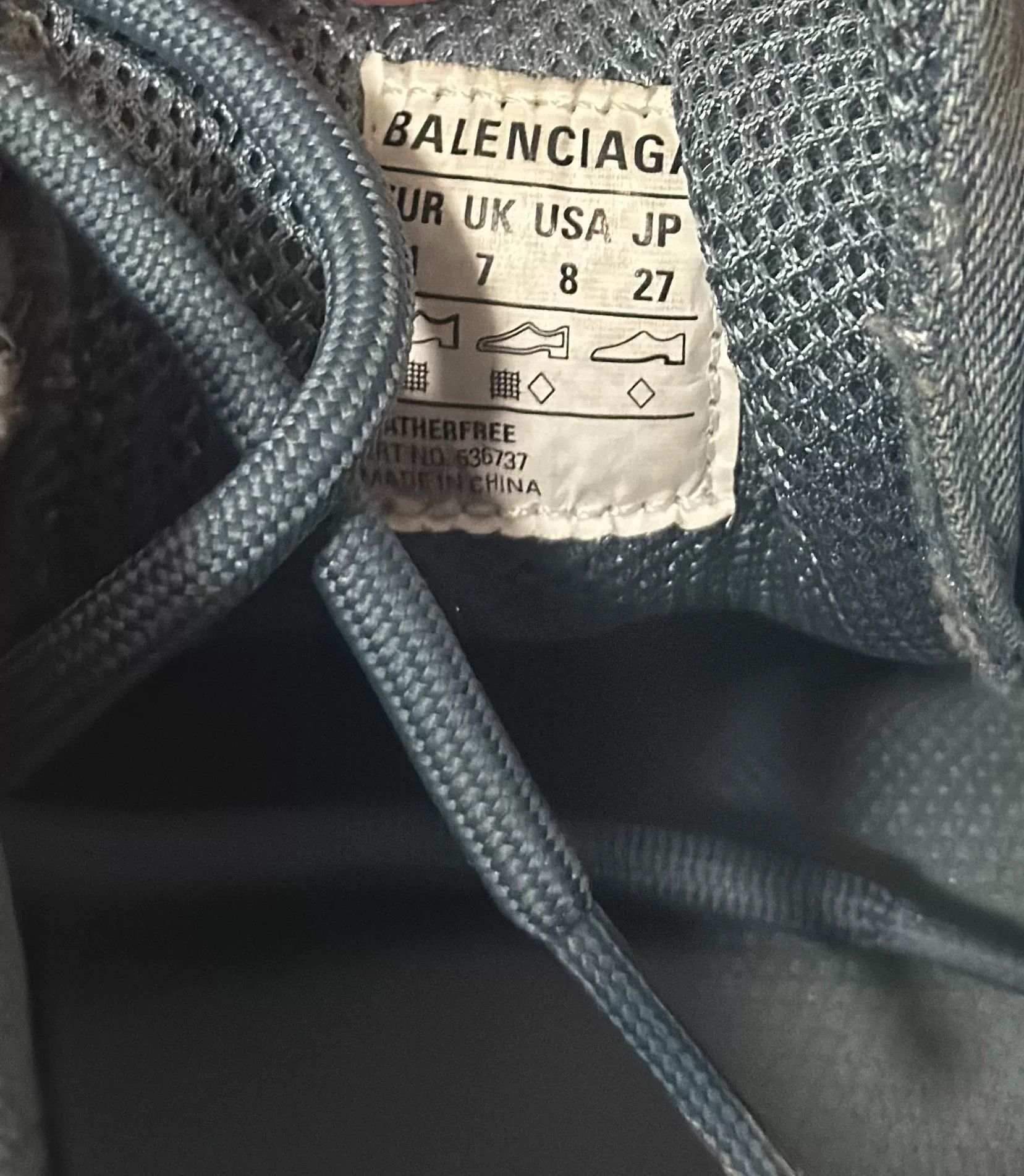 Balenciaga Balenciaga Triple S Denim Sneakers Size US 8 / EU 41 - 4 Thumbnail