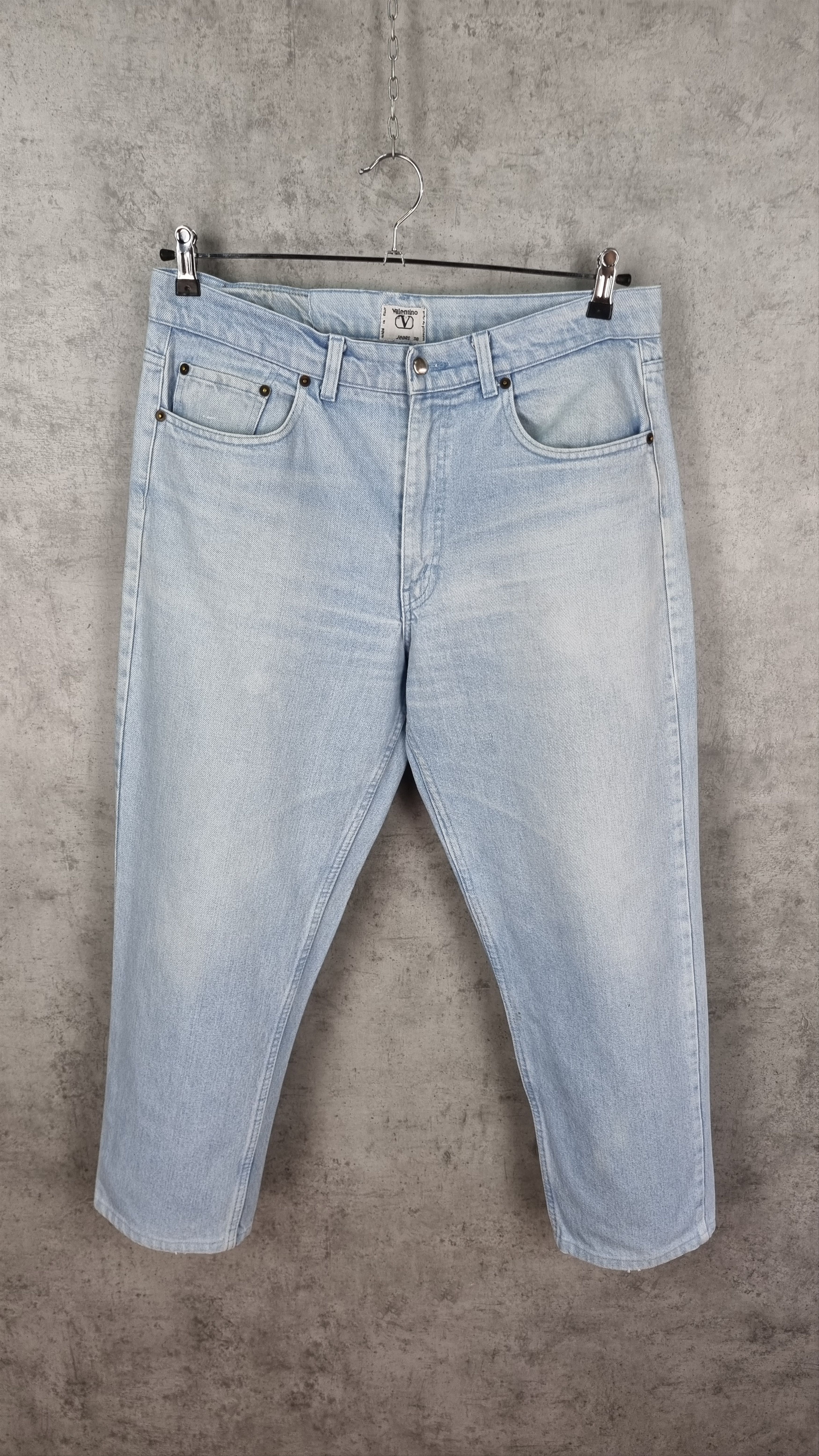 Gianni Valentino × Valentino 80s Vintage VALENTINO Bootcut Cropped Jeans Size US 33 - 10 Thumbnail
