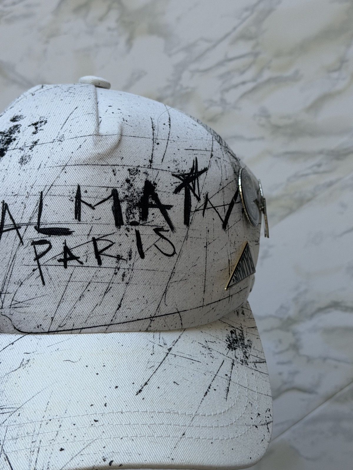 Balmain Balmain Graffiti Pin Hat Size ONE SIZE - 8 Thumbnail