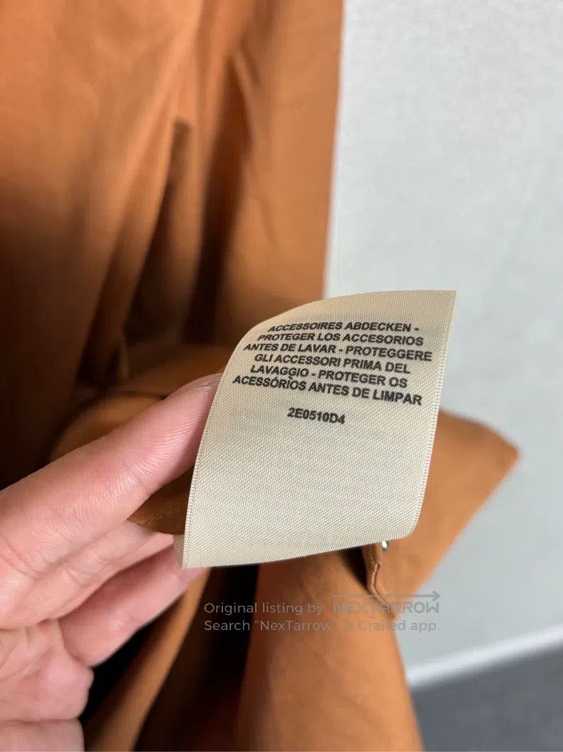 Hermes Hermes Khaki Lapel Long Sleeve Windbreaker Size XS / US 0-2 / IT 36-38 - 5 Thumbnail