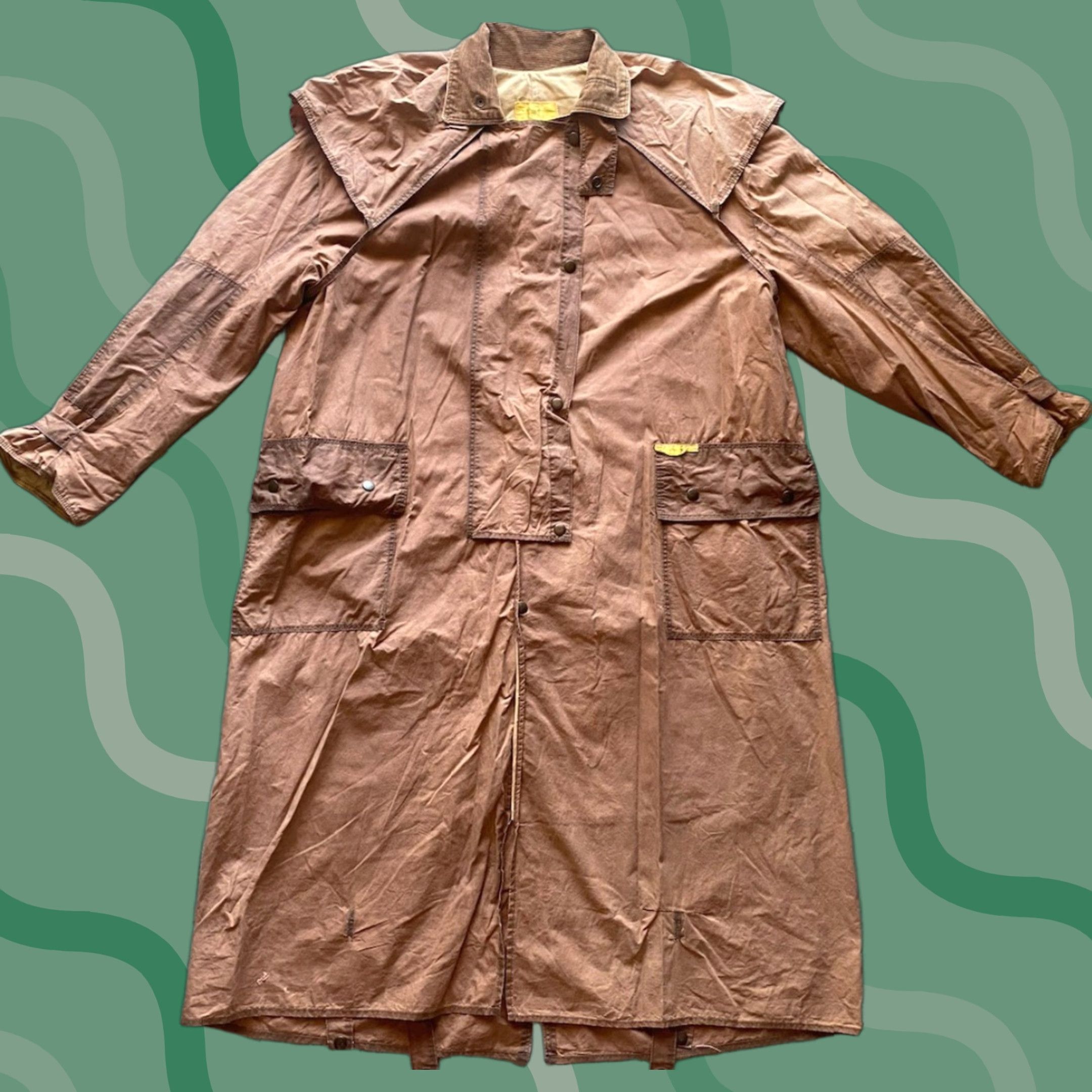 Vintage The Aussie Drycoat Coat Women 6 Waterproof Brown Duster Coat Womens 6 Vintage? Size M / US 6-8 / IT 42-44 - 1 Thumbnail